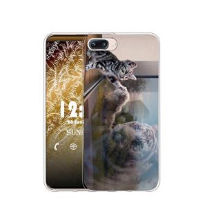 Sunrive Coque Compatible avec iPhone 5/5S/SE(2016), Silicone Étui Housse Protecteur Souple Gel Transparent Back Case(TPU Chat Tigre)+ Stylet OFFERTS (sunrive, neuf)