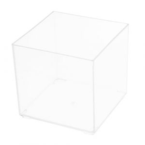 Anneome Organisateur de Tiroir de Bureau en Plastique Bo&icirc;te Carr&eacute;e Transparente 9X9 Cm Bac de Rangement Empilable pour Accessoires Papeterie Objets Divers Adapt&eacute; Maison H&ocirc;tel Salon (Zzenpu, neuf)