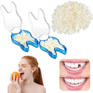 Couronne Temporaire,Dent Provisoire,Facette Dentaire,Fausses Dents,Couronne Temporaire Dentaire,Fausses Dents Multi-Usages,Kit R&eacute;paration Dentaire,Dents Ant&eacute;rieures Denti Posteriori,100 PCS (QANEASS, neuf)