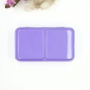 My Rock Way Palette de Peinture Lilacs Summer Vide en métal pour Aquarelle 12 Demi-Godets ou 6 Godets avec Palette de mélange et Anneau de Pouce. Boîte d'aquarelle de Voyage, Parfait pour Un Cadeau (My Rock Way, neuf)