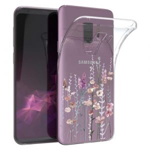 Kaywzo Antichoc Coque pour Samsung Galaxy S9+/S9 Plus,Housse &Eacute;tui en Transparent TPU avec Motif de Fleurs Peintes,Ultra Mince Silicone Phone Protection Case Cover-3 (Misyum, neuf)