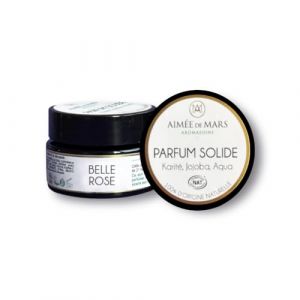 AIMÉE DE MARS – Belle Rose – Parfum Solide Naturel Femme 15g – 100% d’origine naturelle, notes florales (rose de Damas), bien-être émotionnel, format nomade, fabriqué en France (Aimée de Mars, neuf)