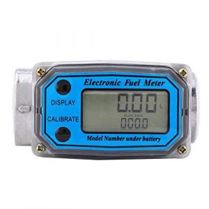 Compteur de turbine Mini Numérique Débitmètre à turbine Compteur de débit de carburant 15-120L 1"NPT(Bleu) (Reminnbor, neuf)