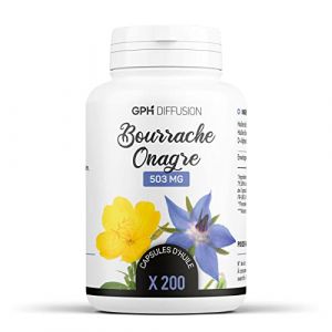 Bourrache-Onagre Bio 503 mg - 200 capsules marines (123PLANTES, neuf)