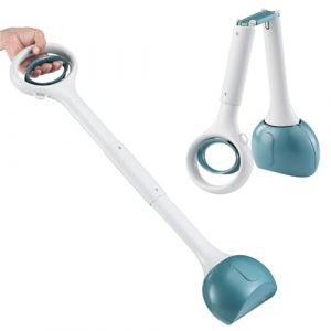Navaris Pince Ramasse Crotte pour Chien - Pelle a Crotte pour Chien et Chat avec Bouton de Contrôle pour la Fermeture - Pelle à Caca Pliable en ABS Taille S M L (SX-Commerce, neuf)