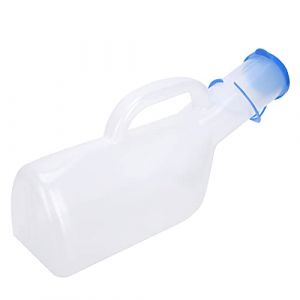 Bouteille D'urine, 1000 Ml Urinoir en Plastique pour Homme Homme âgé Patient Alité Bouteille D'urine Réutilisable Toilette Seau à Pipi Collecte D'urine Entonnoir Sac à Urine Collecteur D'urine pour Ho (WYANG188, neuf)