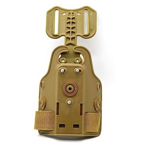 ACEXIER Holster Tactique pour Pistolet Plateforme Adaptateur Universel Cuisse Etui Pistolet Paddle Equipement de Chasse (Tan) (BOXUN-FR, neuf)