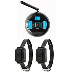 Clôture électronique sans Fil pour Animaux de Compagnie Stop Barker Machine Anti-Fugue (Convient pour 2 Chiens) (LaKeFeng, neuf)