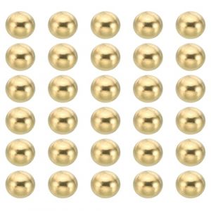 PATIKIL M3x10mm &Eacute;crou Borgne Filet&eacute;s, 30 Pcs Cache Ecrou D&eacute;coratifs en Forme de Boule de Laiton pour Lampe, &Eacute;clairage de Meubles ou Projet de Bricolage (PATIKIL UK, neuf)