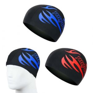 2pcs Bonnet de Bain Piscine Natation pour Adulte Bonnet de Bain Tissu PU Souple Bonnet de Natation pour Mixte Adulte Hommes Femmes bonnet de bain homme bonnet de bain bonnet piscine bonnet piscine (ANYABObeen, neuf)
