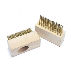 tooloflife (2 t&ecirc;tes de brosse) de rechange pour brosse &agrave; pavage coud&eacute;e et balai m&eacute;tallique, t&ecirc;tes de rechange pour brosse &agrave; mauvaises herbes, pour terrasse, pavage en bloc, all&eacute;e, poils m&eacute;talliques, (Spark EU, neuf)
