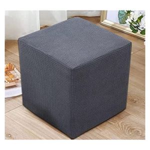 AQIGR Housse de Pouf Carré 40x40/45x45 Extensible Housse Ottomane,Housses de Repose-Pieds en Jacquard Doux pour protéger Le Repose-Pieds, Housse de Pouf avec Fond élastique, Lavable en Machine (AMZGRZ, neuf)