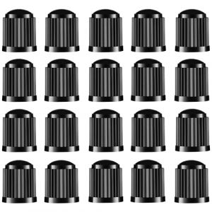 SHUBEIEUMI Lot de 20 Bouchons de Valve de Pneu, Couvercles de Tige Universels pour SUV, Voitures, Vélos, Motos, Camions, à Visser (Zhijinshi Jiadian, neuf)