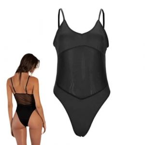 Eoixuqba Maillot de Bain Bronzant, Maillot de Bain pour Bronzer - Maillot de Bain Monokini Bronzant, séchage Rapide, perméable à la lumière pour Bronzer sur la Plage, B22 E27, XL (Jinyu-UK, neuf)