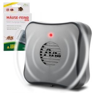 GARDIGO&reg; R&eacute;pulsif Ultrason Anti-Souris et Rats &ndash; Dispositif Mobile &agrave; Piles sans Produits Chimiques &ndash; Port&eacute;e 40 m&sup2; &ndash; Anti Rongeur &Eacute;cologique pour Cave, Grenier, Garage, Entrep&ocirc;t, Jardin (tevigo gmbh, neuf)
