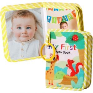 Album Photos Bébé, 17 photos (11,5x16 cm), Mini Album Photo Familial pour Nouveau-nés, Enfants, Tout-petits, photos souvenirs de vacances, anniversaire (Jaune) (Anilalowbility, neuf)