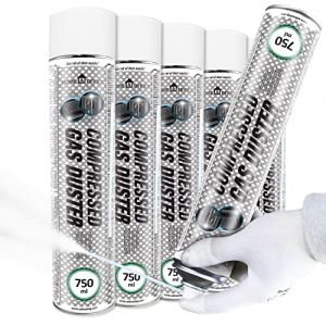 AABCOOLING Bombe Froid Home&Office Compressed Gas Duster 750ml - Bombe air froid Freeze, Bombe d Apres, Bombe a Froid, Spray Froid jusqu'à -50 °C, Auto et Moto - 5 Pièces (AAB Seller FR, neuf)