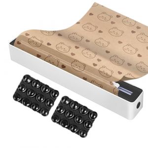 Hlagmix Dérouleur De Papier Aluminium avec Coupeur Intégré, Dérouleur pour Film Alimentaire Et Cuisine, Cutter Robuste Gain De Place Organisateur De Rangement pour Papier Sulfurisé Et Accessoires (Flamentp, neuf)