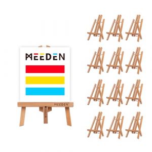 MEEDEN 30cm Chevalet de Table: 12 Mini Chevalets en Bois Pour Peinture, Toile, Photo - Portable Pour Adulte, Artiste, D&eacute;butant (MEEDEN ART FR, neuf)