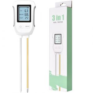 flintronic Testeur de Sol 3 en 1, PH Mètre de Sol- 3 dans 1 Testeur d'humidité/Lumière/pH du Sol Kit de Testeur de Sol, Kit de Test de Sol 3 en 1 Plante Fleurs-Organisateur-Clé-Accessoires (flintronic®-eu, neuf)