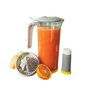 PIKA - Carafe sous vide avec presse agrume int&eacute;gr&eacute; : Carafe 1L + pompe sous vide + presse-agrumes (WARMCOOK - KUVINGS, neuf)