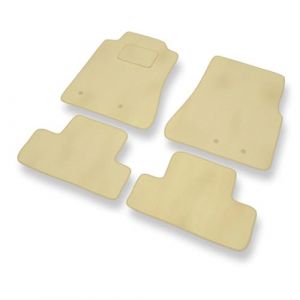 Mossa Tapis de Sol Velours adapt&eacute; pour Ford Mustang V (2005-2014) - Premium Tapis de Voiture - Beige 1 (eMOSSA, neuf)