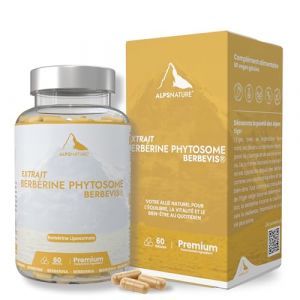 ALPS NATURE Berb&eacute;rine Liposomale Berbevis&reg; 600 mg - R&eacute;gulation du Sucre 10x Plus Efficace - Compl&eacute;ment Berb&eacute;rine Haute Absorption pour Glyc&eacute;mie - Berb&eacute;rine V&eacute;g&eacute;tale pour Sant&eacute; M&eacute;tabolique (Dieti Natura, neuf)