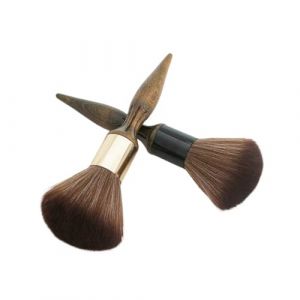 Brosse &agrave; cheveux douce pour le cou et le visage (noir + marron) (ZZGFULI, neuf)