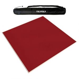 YXLYFDLY Grand tapis de mahjong avec envers en caoutchouc, nappe douce et antid&eacute;rapante, pour mahjong, paigow, poker, cartes et jeux de soci&eacute;t&eacute; (rouge, 80 cm) (lvliangshilishiqumilibaihuoshanghang, neuf)
