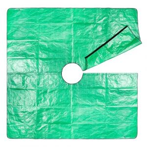 shpuuyy Bush Trimming Tarp | Récupérateur de Tailles d'Arbustes avec Ouverture de 30 cm,Bâche d'Élagage Imperméable à 4 Anneaux d'angle pour Potager, Pelouse, Serre, Fruits, Camping et Extérieur (batartiln, neuf)