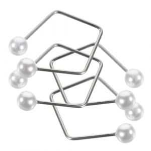 PENIKOKO Appareil pour Creuser les Joues 4 Pi&egrave;ces en Titane Boules Blanches Entra&icirc;neur de Fossettes du Visage Portable Outil d'Exercice Facial pour Sculpter et Tonifier les Muscles (xinshengzhan, neuf)