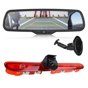 EnruigeOK Feu arri&egrave;re de voiture HD avec cam&eacute;ra de recul pour Peugeot Expert Citro&euml;n Jumpy/Dispatch Toyota Proace (2016-Pr&eacute;sent) avec moniteur de r&eacute;troviseur de 17,4 cm (Kit de support &agrave; ventouse) (EnRuiGe, neuf)