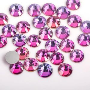 YTYHFEM Rose Clair/Rose/Fuchsia/Siam Verre Nail Art Strass SS3 ~ SS34 Ongles en Cristal décorations Non correctrices-Violet clair-SS10 1440 pièces (qichunxianshuaideyongshangmaoxinggerenduzioz, neuf)