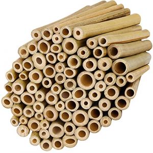 Belle Vous Tuteur Bambou Naturel (Lot de 100) - L10 x l0,9 cm - Remplissage H&ocirc;tel &agrave; Insectes, H&ocirc;tel &agrave; Abeilles Sauvages Solide & Durable - Tuteur Tomate, Tuteur Plante de Jardin & Artisanat (Tinyyo Europe, neuf)