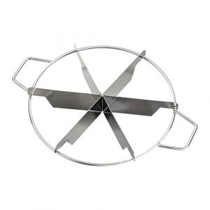 DAWCBVJQ Diviseur De G&acirc;teau, 31x26.5x7cm S&eacute;parateur &Agrave; G&acirc;teau, En Acier Inoxydable, Trancheuse &Agrave; G&acirc;teaus Avec Poign&eacute;es, Ustensile De Cuisine Pour Couper 6 Morceaux De G&acirc;teaus Identiques (Ceyuan inn, neuf)