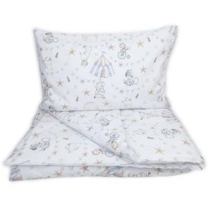 Frivolity Parure de lit confort bébé - Housse de Couette (90x120) + Taie d'Oreiller (40x60) Cirque (Woman's World Ltd., neuf)
