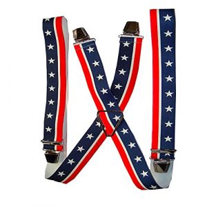 Mesbretelles Bretelles pour Homme Grande Taille 130CM homme fort 4 pinces solides de fabrication Fran&ccedil;aise (Usa) (LeBigBazar, neuf)