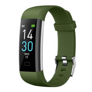 RORIOS Sports Smart Bracelet pour Hommes Femmes Tracker D’activité Band IP68 Étanche 16 Modes Sportifs Fitness Connectée Montre Vert Militaire (ASPOTEC SRL, neuf)