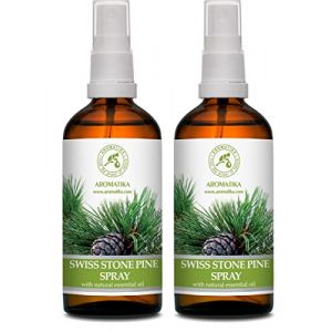 Aroma Set Pin Cembro Suisse 2 x 100 ml - Diffuseur &agrave; Huile Essentielle de Pinus Cembra - D&eacute;sodorisant d'Ambiance (AROMATIKA trust the power of nature, neuf)