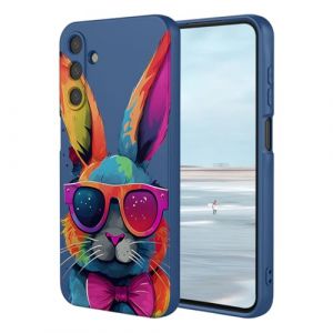 UPLAI Coque pour Samsung Galaxy A25 5G, Très Mince Soyeux Silicone Liquide Antichoc Housse avec 3D Motif de Peinture, Prime Souple Doublure Fibre Élégant Mignon Étui. P6 (UPINLY, neuf)