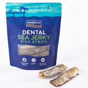 Fish4Dogs Dental Sea Jerky Fish Strips &ndash; 100 g (Medpets, neuf)