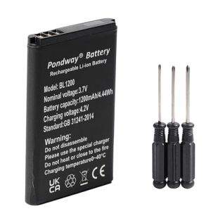 Fuworance 1200mAh 3.7V 4.44Wh BL1200 Batterie de Rechange Compatible avec Thomson SEREA 51 61 Batterie Li-ION Rechargeable Batterie de t&eacute;l&eacute;phone avec Outil de r&eacute;paration (Fuworance, neuf)