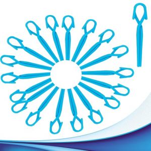 Pinces &agrave; cheveux &agrave; bec de cigogne - Becs &agrave; cheveux en plastique souple 30 pcs Hair Clip professionnel pour coiffeur pinces anti-plis pour le style Bleu (VL INTERNATIONAL GROUP, neuf)