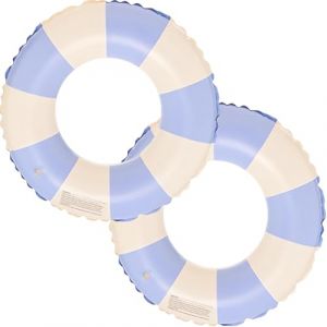 Stries Bouee Piscine Adulte, 2PCS Bou&eacute;e Piscine Anneau de Natation, Bou&eacute;e Gonflable R&eacute;tro Ray&eacute;e en PVC Bou&eacute;e Piscine, pour Les Vacances &agrave; la Plage et Les f&ecirc;tes de Piscine (DINGJIEZHONG, neuf)