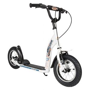 STAR SCOOTER Trottinette Enfant 2 Roues pour gar&ccedil;ons et Filles de 6-10 Ans | Patinette Enfant 12 Pouces Sportif | Blanc (Star-Trademarks (Concessionnaire Europ&eacute;en), neuf)