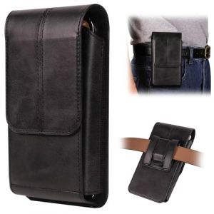 Vertical Cuir &Eacute;tui de Ceinture Pochette T&eacute;l&eacute;phone Holster avec Fente pour Carte Clip de Ceinture, Sacoche Ceinture Homme Sac de Taille pour Samsung Galaxy S25/S24/S23/S22/S21 Ultra A55 A56 A73, Noir (Anriord, neuf)