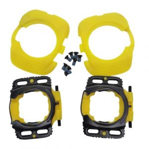 1 paire de chaussures de cyclisme à dégagement rapide auto-bloquantes aérodynamiques pour WAHOO SpeedPlay Zero (jaune) (Auto Apothecary, neuf)