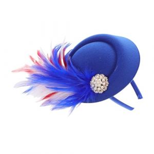 iplusmile Chapeau Bibi À -tête : Mini-chapeau Haut-de-forme Rétro Avec Ornements En Plumes – Pour Mariages, Fêtes Et Photographies – Couvre-chef Bibi Habillé Pour Femme (Cosy & U, neuf)