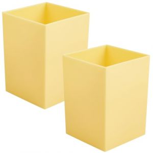 craspire Pot &agrave; Crayons pour Organisateur de Bureau Porte Stylos Cubo&iuml;de Tasse de Papeterie de Bureau Accessoires de Bureau Bo&icirc;te de Rangement 2 Paquet Tiroir de Bureau Cylindre Fournitures (CRASPIRE FR, neuf)