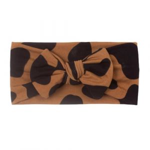 Bandeau &agrave; motif l&eacute;opard pour - Turban large avec cheveux l&eacute;opard - Doux et extensible - Pour nouveau-n&eacute;, fille, enfant (baortms, neuf)